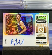 Andrew Nembhard 2022-23 Contenders RC Rookie Finals Ticket Variation Auto /49