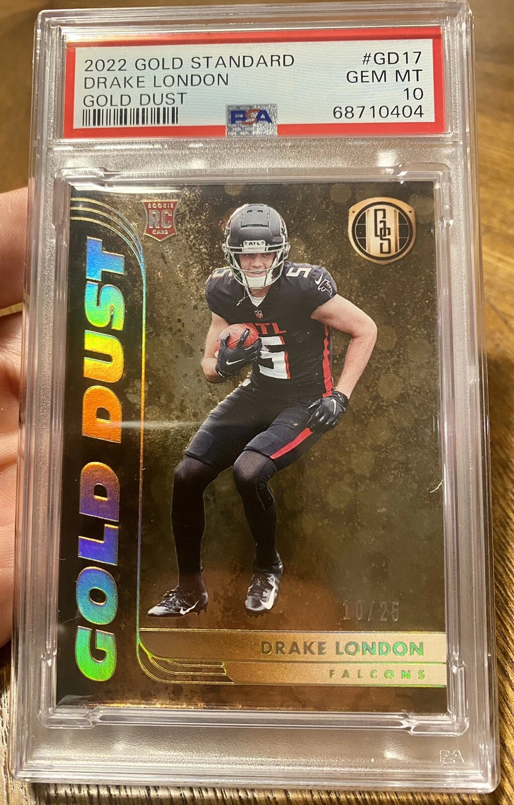 Drake London Panini Gold Standard Gold Dust #GD17 Base