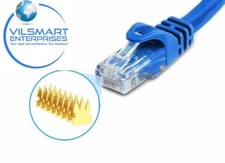 Lot of 10 CAT 10 Ethernet Cable LAN CAT6 Internet Modem Blue RJ45 Patch Cord