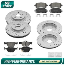 Front & Rear Brake Rotors +Pads Kit for Subaru Legacy Outback 2020 2021 2022
