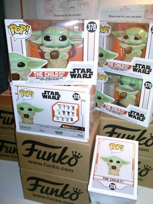 Funko Pop! *DBL Boxed* STAR WARS The Mandalorian THE CHILD # 378 (w/ Cup)