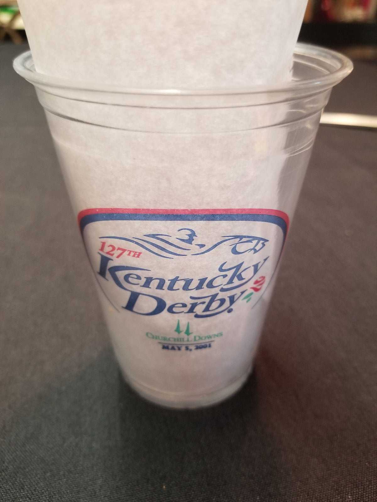 2001 127th Kentucky Derby Soft Plastic Glasses Great for a Derby Party
