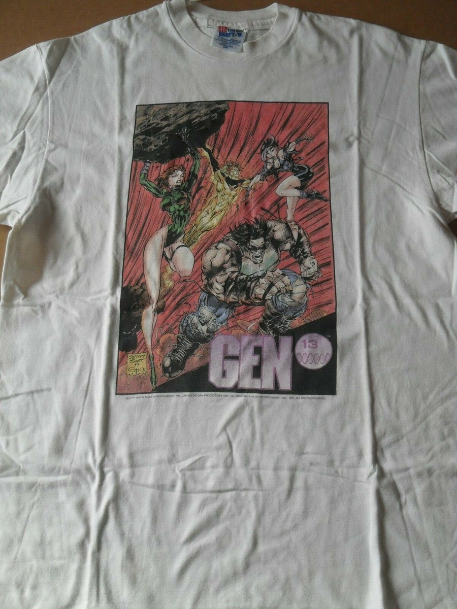 RARE VTG 1994 GEN 13 TSHIRT OFFICIAL WILDSTORM AEGIS Pre Owned