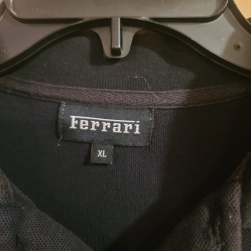 Polo uomo Ferrari prodotto ufficiale nera XL manica corta orlo dritto - Foto 3 di 10