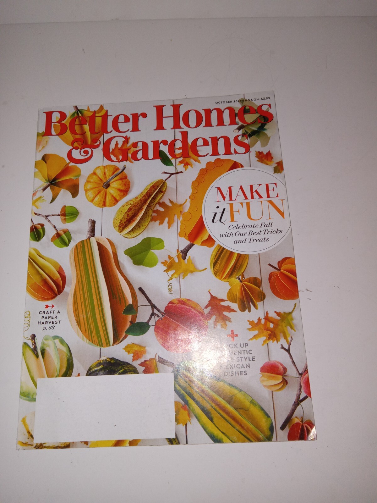 Better Homes Gardens Oct 2021 Fall Crafts Harvest Mexican Dish Ideas