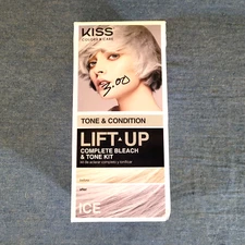 Kiss Colors & Care Lift Up Complete Bleach & Tone Kit - ICE