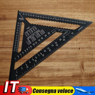 12 Inch Triangle Ruler Aluminum Alloy High Precision Carpenter Tools