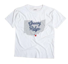 Greasy Ridge Ohio OH T-Shirt MAP