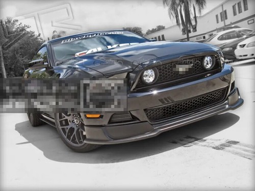 Alerón delantero de fibra de carbono divisores de barbilla labial parachoques para Ford Mustang 2013-2015 - Imagen 12 de 12