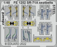 MW22 Eduard FE1252 SR-71A Seatbelts Steel 1/48 Zoom Set For Revell