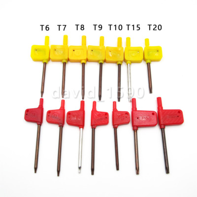 T10 T15 T20 T25 T27 T30 Allen Inbussleutel L-Type Hexagon Torx Star Key Wrench A