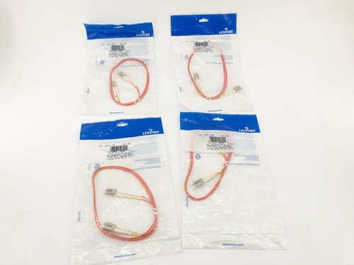Menge 4 Neu Leviton 62DLC-M01 Glasfaser Uplink Multi-Mode Duplex Kabel 1m