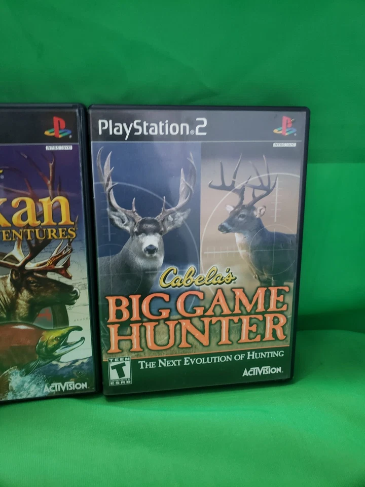Cabela’s Big Game Hunter, Trophy Buck & Alaskan Adv PS2 Paquete Lote Completo Foto 4 de 4