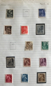  Hungary  1943 to 1945 Stamps Kings And Monuments Lot of 13 Stamps