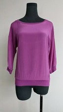 Marcs Purple Silk Modal 3/4 Sleeve Tshirt Blouse XXS AU 8