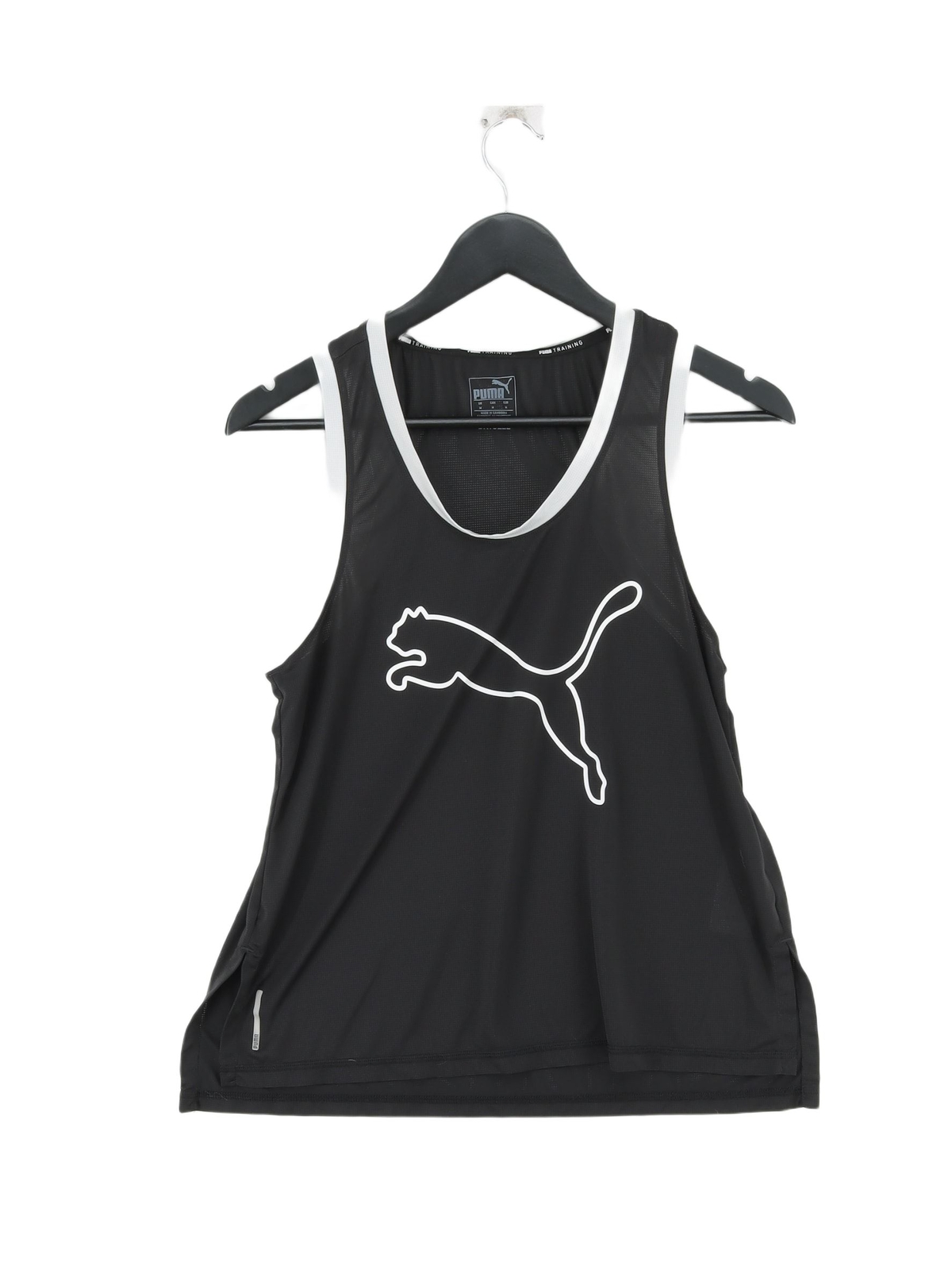 ALTRA Puma T Shirt Uomo M Nera Stampa Animalier 100% Altro Basic