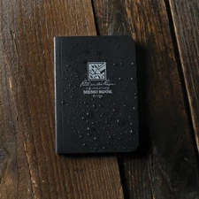 Rite In The Rain Top Pocket Memo Book Black Field-Flex Cover Perfect Bound 754