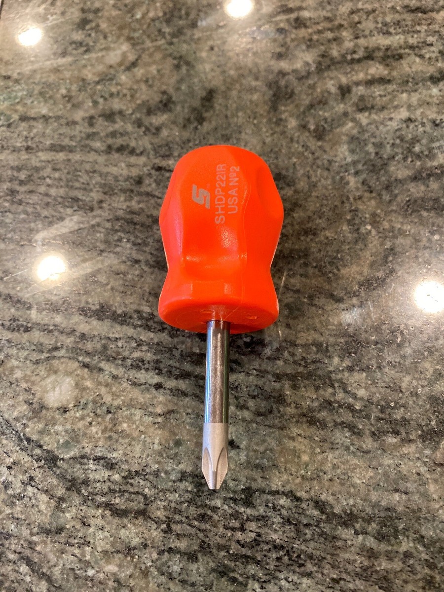 Snap-on shdp22ir stubby phillips no.2 screwdriver orange | eBay
