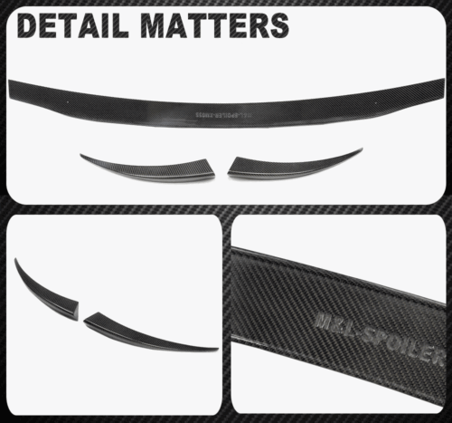 REAL Carbon Rear Spoiler Trunk Boot Wing Lip Fit For Porsche Macan 95B 2014-2018 - Picture 12 of 12