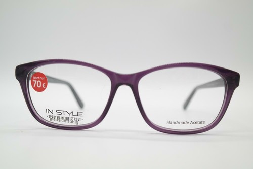 Monture De Lunettes IN STYLE ISHM05 – Métallique Gris Ovale – Neuf Sans étiquette – Fabriqué En Allemagne