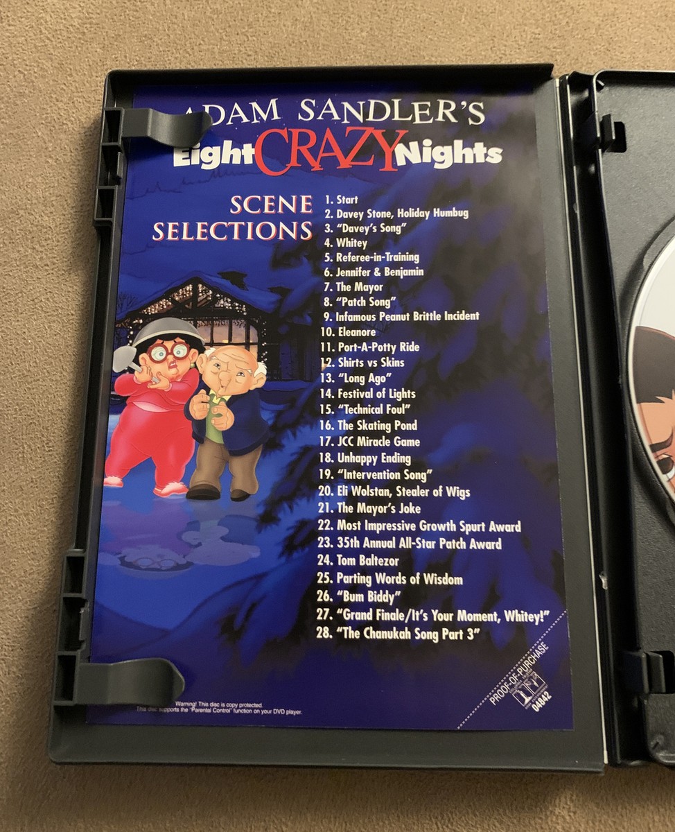 【C】DVD Adam Sandlers Eight Crazy Nights DVD 2003 2-Disc Set Special