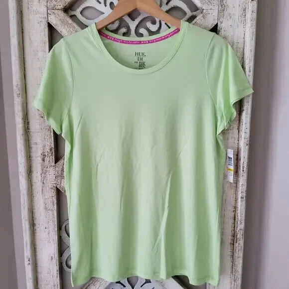 Tono Mujeres Ropa de Dormir Manga Corta Cuello Redondo Camiseta Ropa de Salón Athleisure Pijama Foto 2 de 4