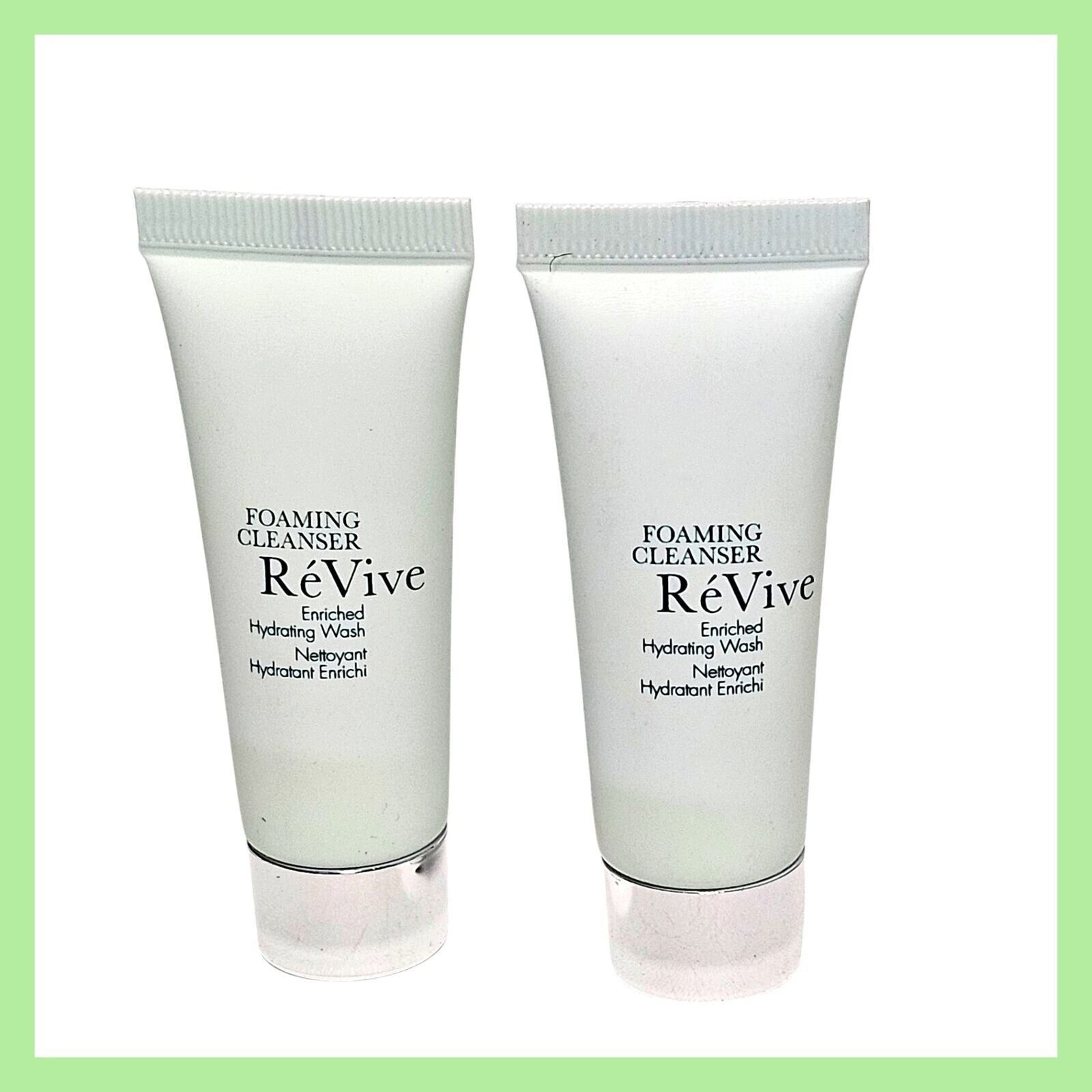 2 x Revive Пенящееся очищающее средство обогащенное увлажняющим средством для умывания 025 жидких унций 7 мл Мини 2790₽