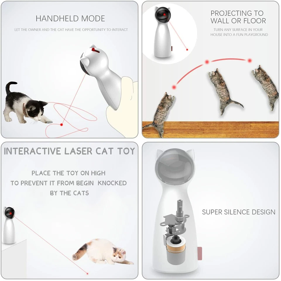 Cat Toy Automatic Rotating toy Pointer for Cats Pet Dog - Image 4 of 4