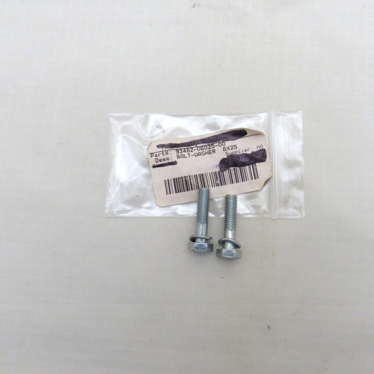写真 Honda OEM 6x25 Washer Bolts Screws 93482-06025-00 Set of 2 | eBay
