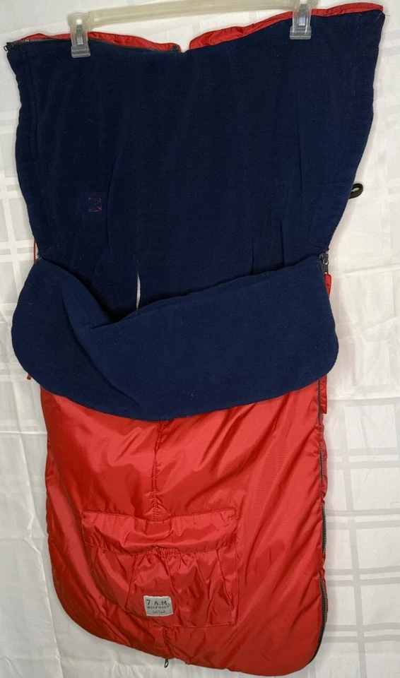 Infant Car Seat-Stroller Cover Cacoon 7Am Warm Insulated Winter Red - Image 3 of 4