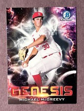 Michael McGreevy 2021 Bowman GENESIS Chrome Refractor Insert GNS-16 CARDINALS