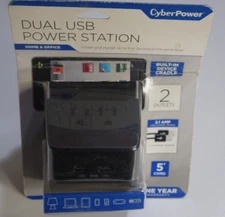 CyberPower PS205U Dual USB Power Station - Brand New