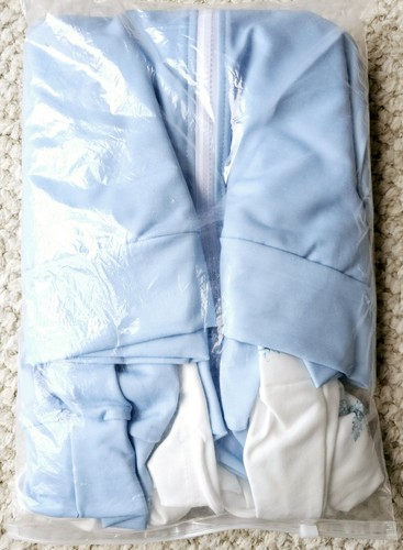 PRETTY POWDER BLUE FLORAL HOODIE HOODED ZIP UP SWEATSHIRT JACKET WMN PLUS 20 NIP - Picture 5 of 6