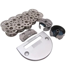 M Bobbin & Case & Needle Plate & Feed Dog FOR Consew 206RB 206RB-5 Juki DNU-1541