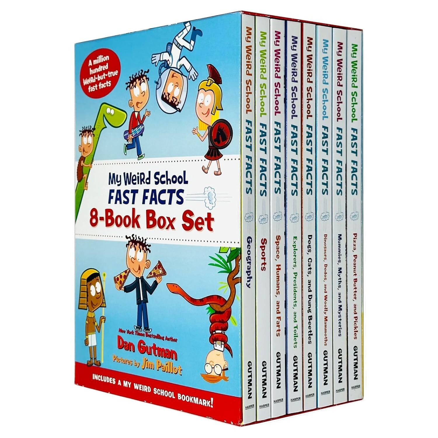 My Weird School Fast Facts Collection 8 Books Box Set By Dan Gutman Geography