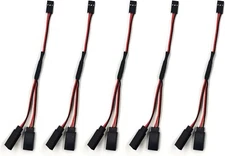 5 PCS 150mm Servo RC Y Style Male to Female Futaba Style Servo Y Harness