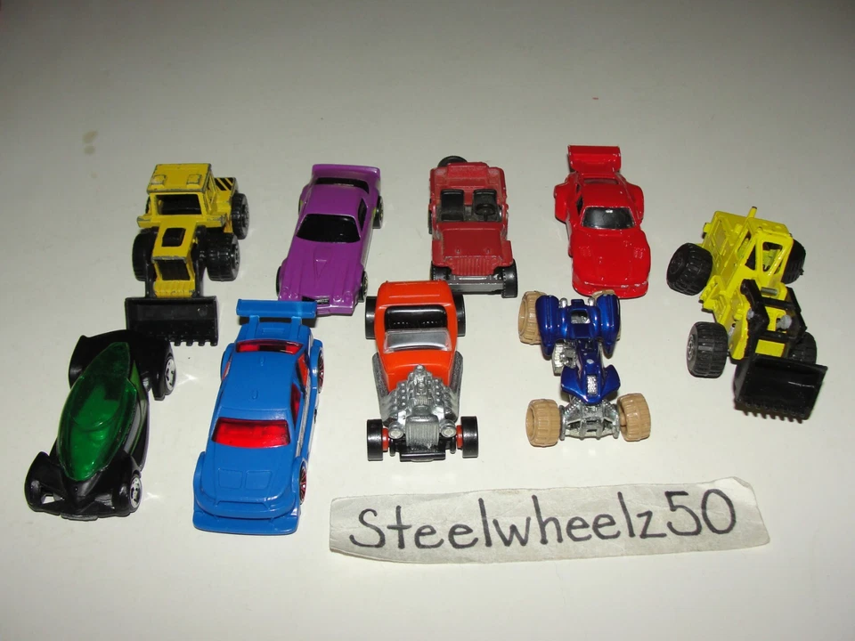 Hot Wheels Matchbox 9 Vehículos Diecast Lote 1982 Camaro Z28 1978 Tractor Porsche Foto 3 de 3