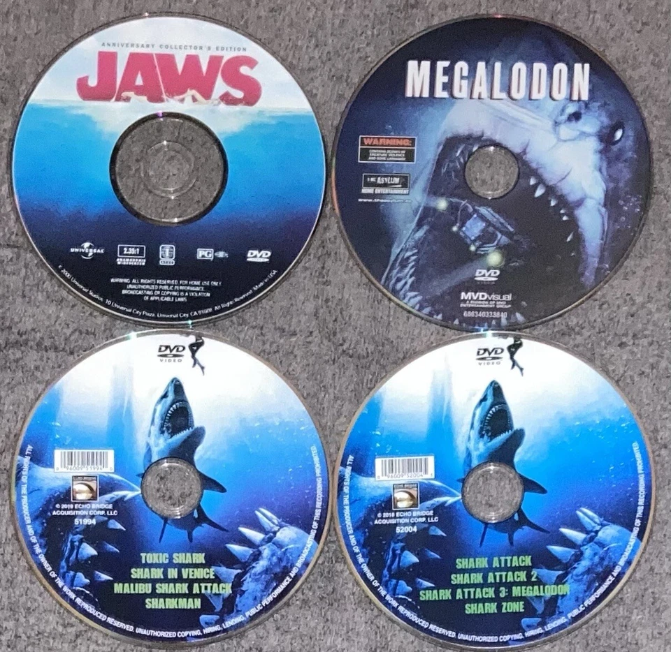 Megalodon/Jaws/Shark Attack/Toxic/Sharkman/Venice/Malibu/Shark Zone DVD - Image 3 of 3
