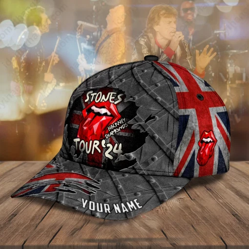 The Rolling Stones Hackney Diamonds Tour 2024 Baseball Caps AOP, Gift For Fan, Summer Cap