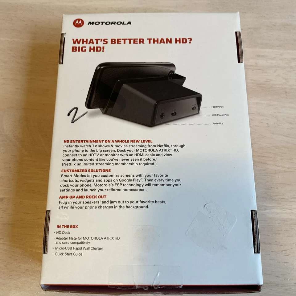 Base HD para teléfonos inteligentes y tabletas Motorola CSD-8109 Foto 2 de 4