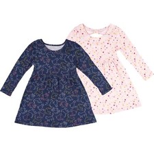 Member's Mark Knit Dresses Girl Sizes 4 to 7 Long Sleeve 2 Pack Assortment A3023