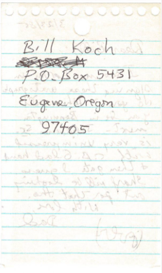 Frederick Koch - Coke is It signed autographed index card lot AMCo COA ...