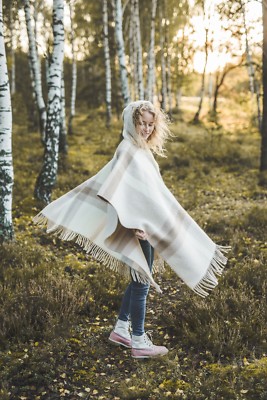 Kapuze Schal Wickel Strick Damen Fransen Strick Poncho Cardigan Cape Pullover...