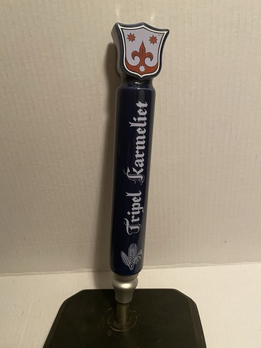 Tripel Karmeliet Beer Tap Handle Blue & Silver Belgian Brouwerij Bosteels