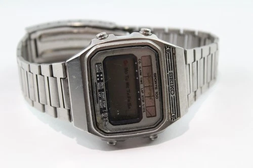 Vintage Seiko Digital Solar Watch Ref A156-5040 Solar Quartz UNTESTED