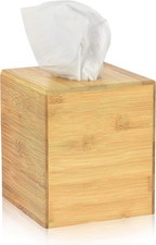 Industries Wooden Bamboo Square Tissue Box Cover - Eco Friendly Pull Cube