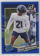 2023 Panini Donruss Rated Rookie Press Proof Blue Devon Witherspoon #389 18lj
