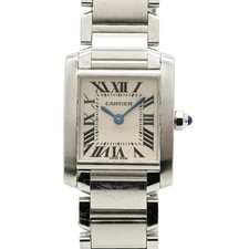 Cartier Tank Française SM W51008Q3 Ivory Dial Women's Watch GZl1gkwy