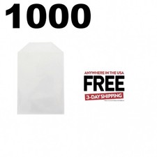 1000 CPP Clear Plastic Sleeve with Flap 80g Fits 14mm DVD Case Artwork  3 DAY