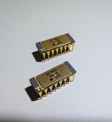 BULK LOT  74 Vintage HP 6N134 Dual Channel Optocoupler ICs DIP-16 Gold Leads NOS